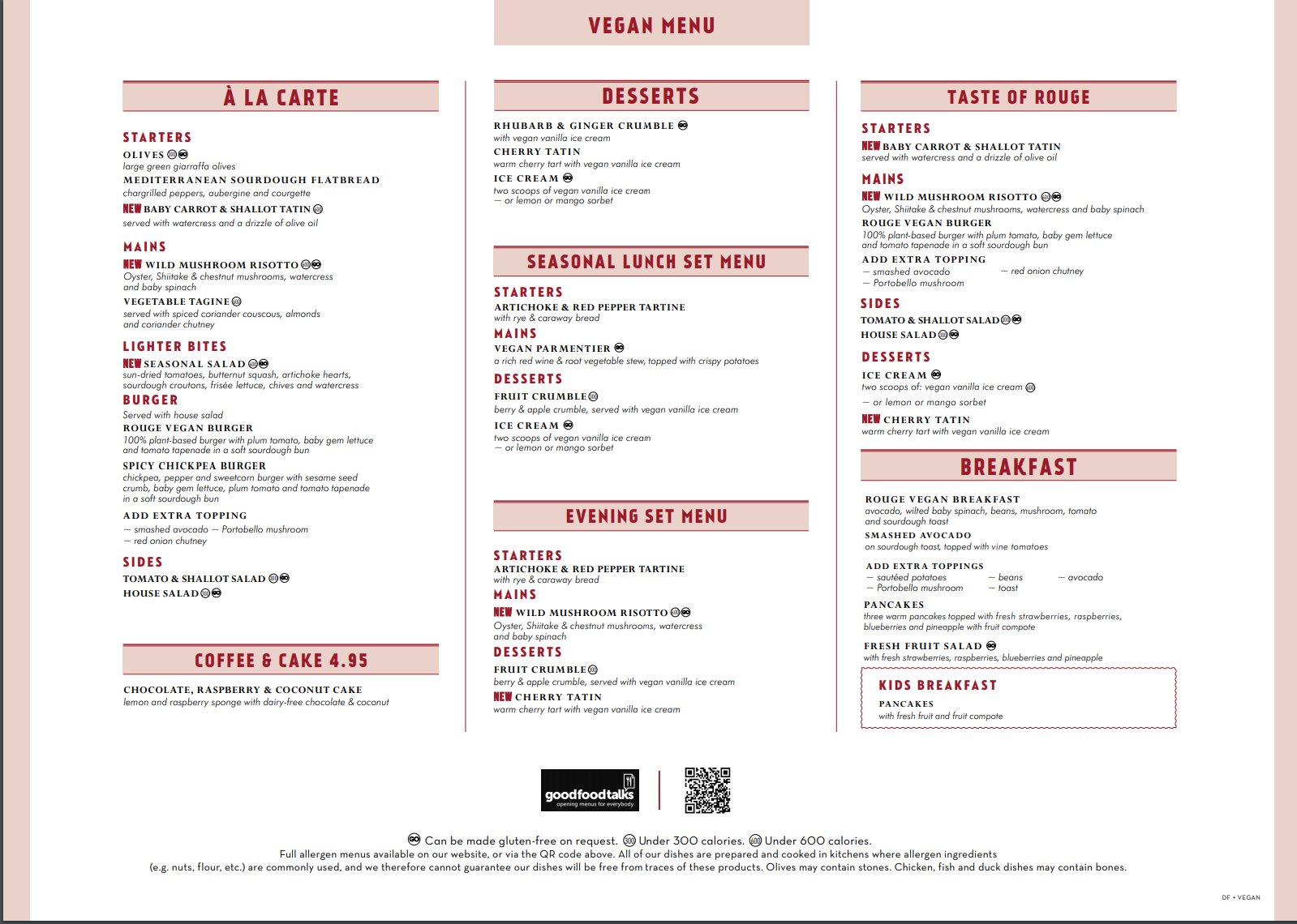 Cafe rouge menu deals